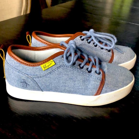 Original Penguin boys chambray sneakers - Picture 1 of 4